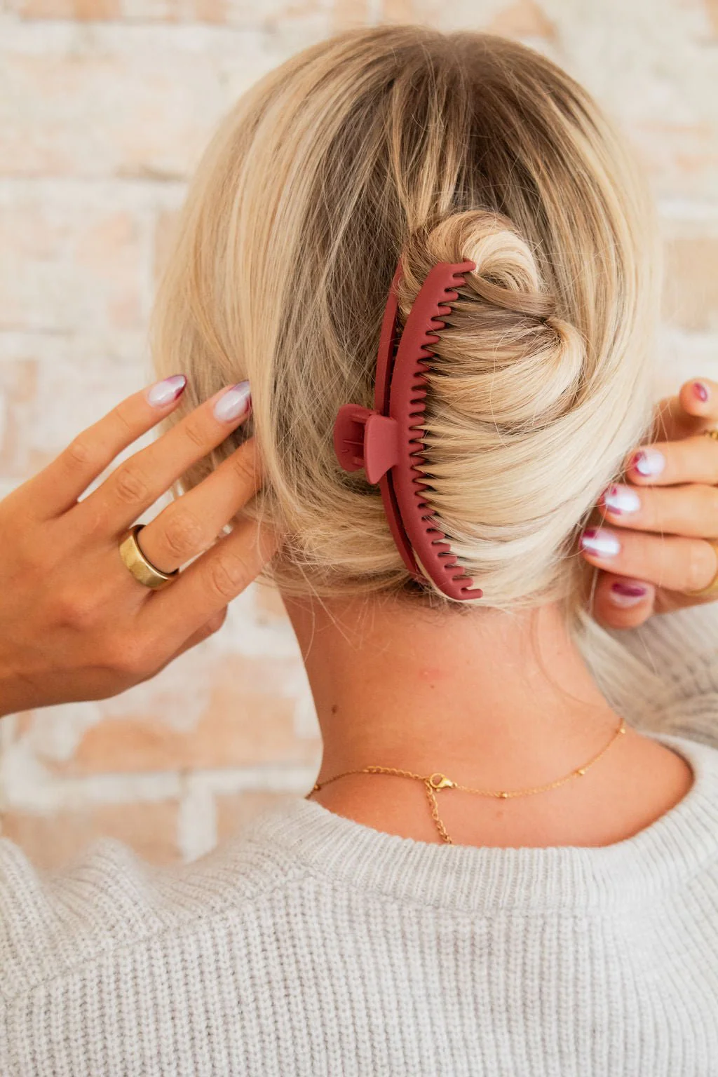 Single French Twist Claw Clip - Thick Hair - Image 2