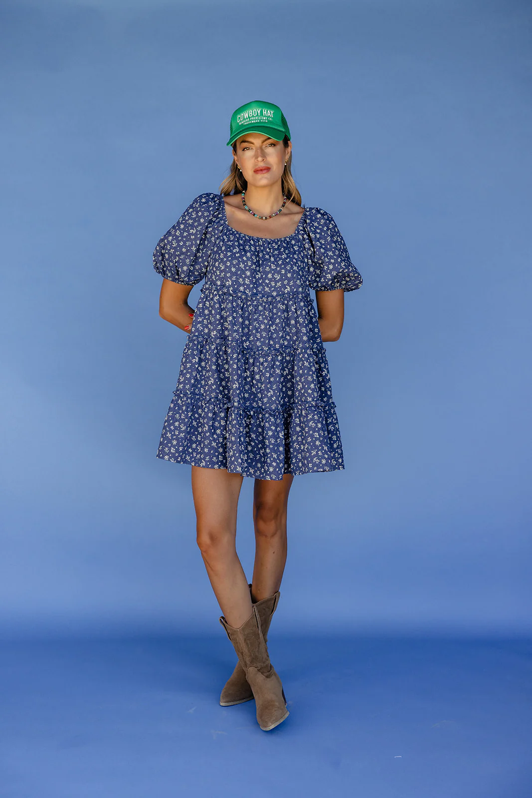 Skyline Floral Mini Dress - Image 3