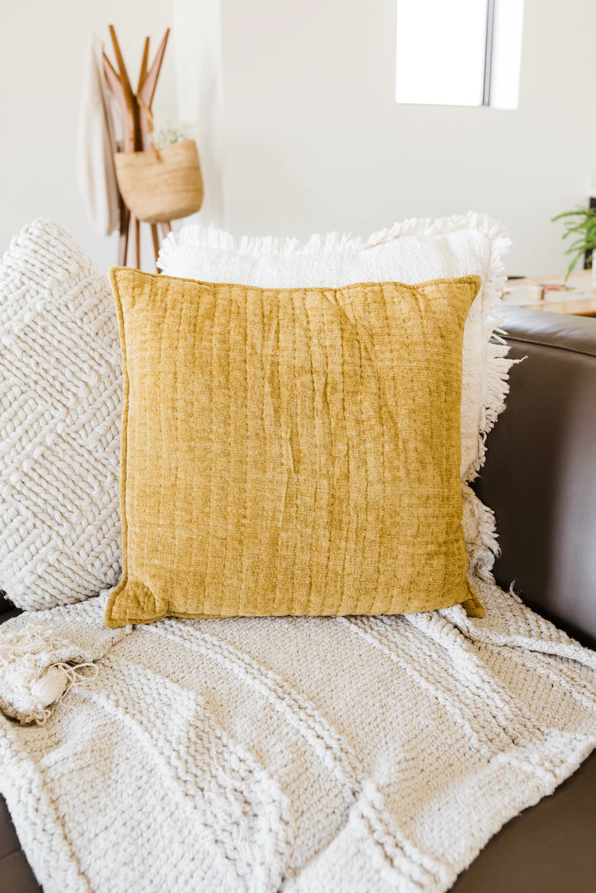 So Fresh Quilted Chenille Pillow - Image 4