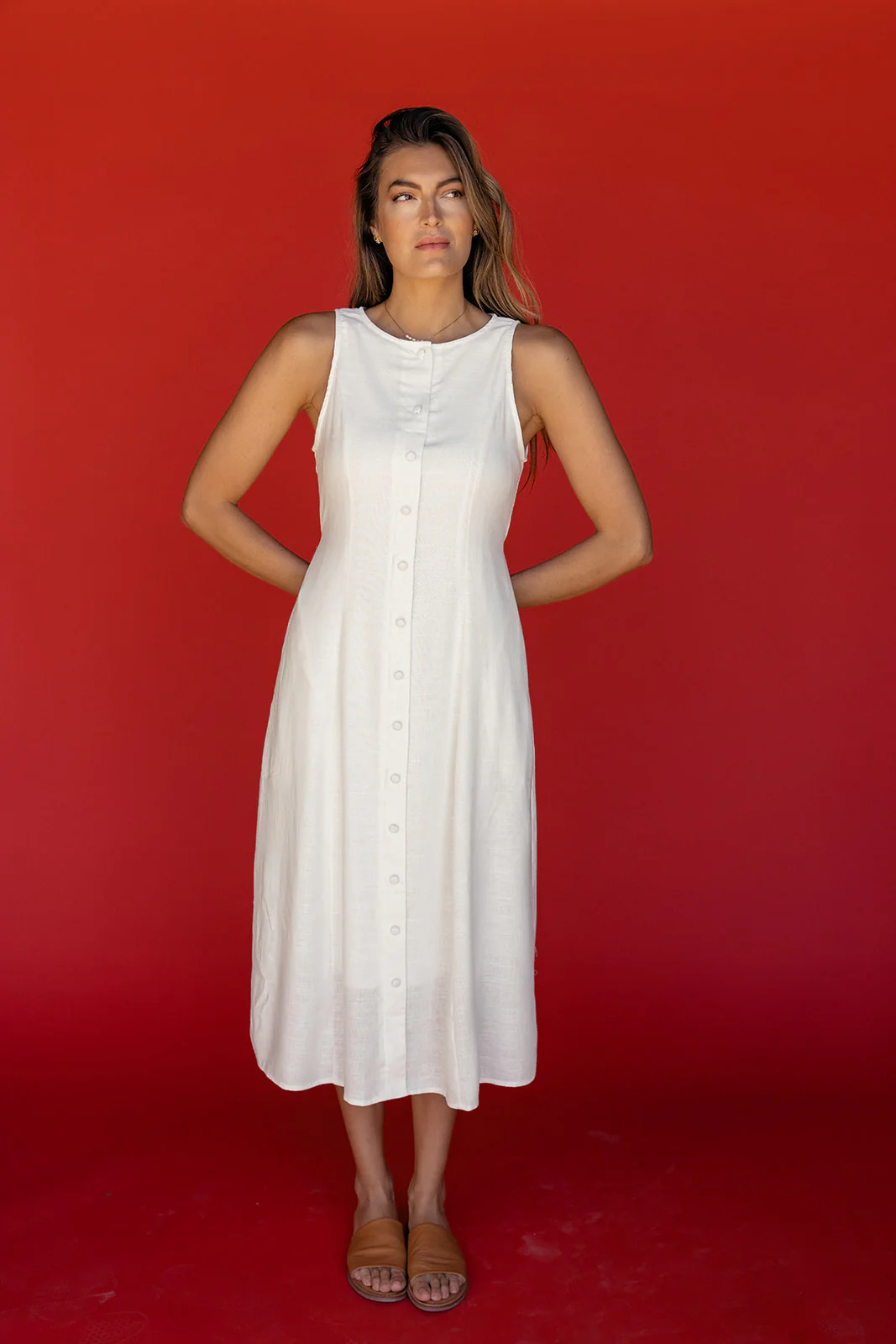 So Long London Button Dress - Image 4