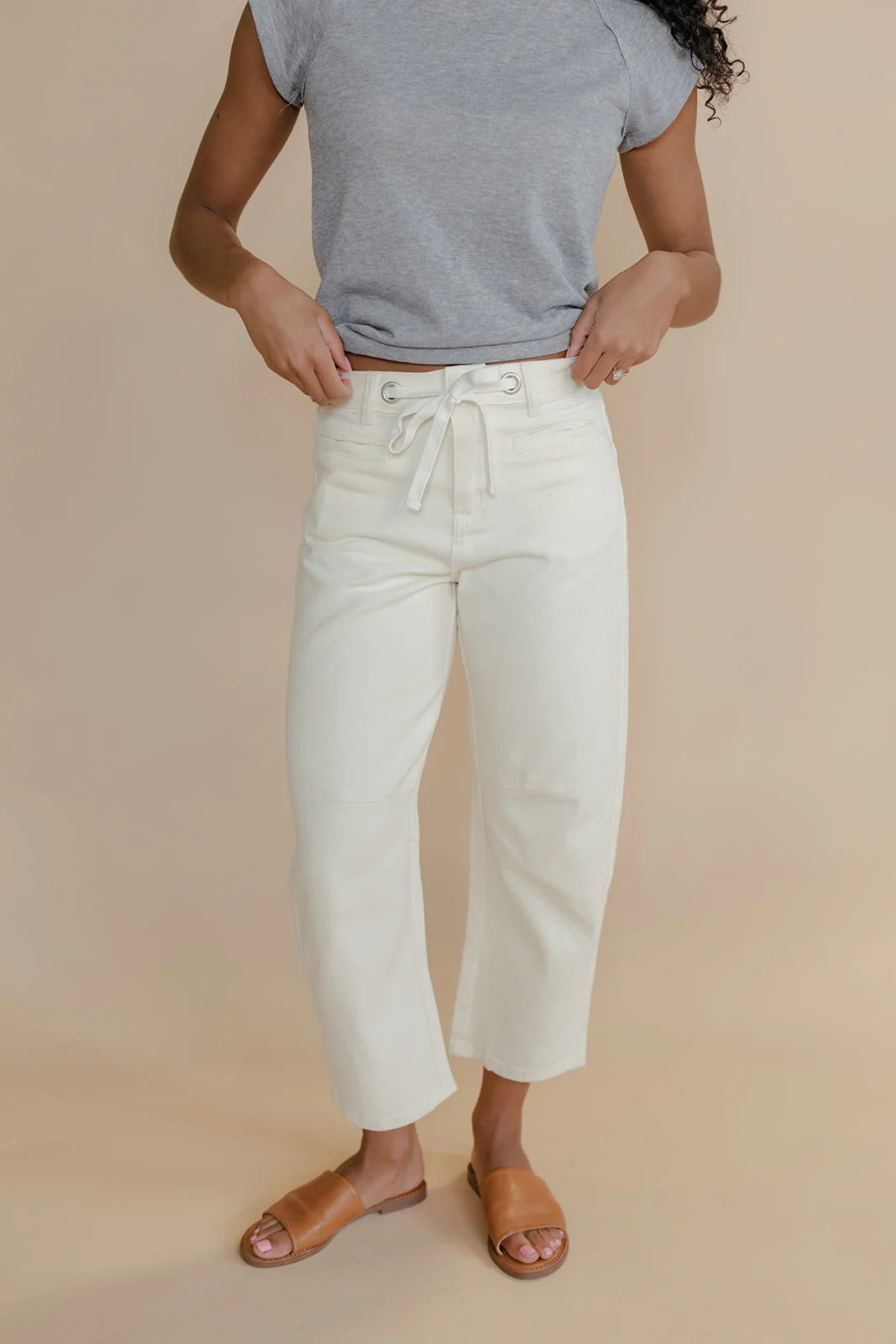Soft Sand Barrel Jeans - Image 2