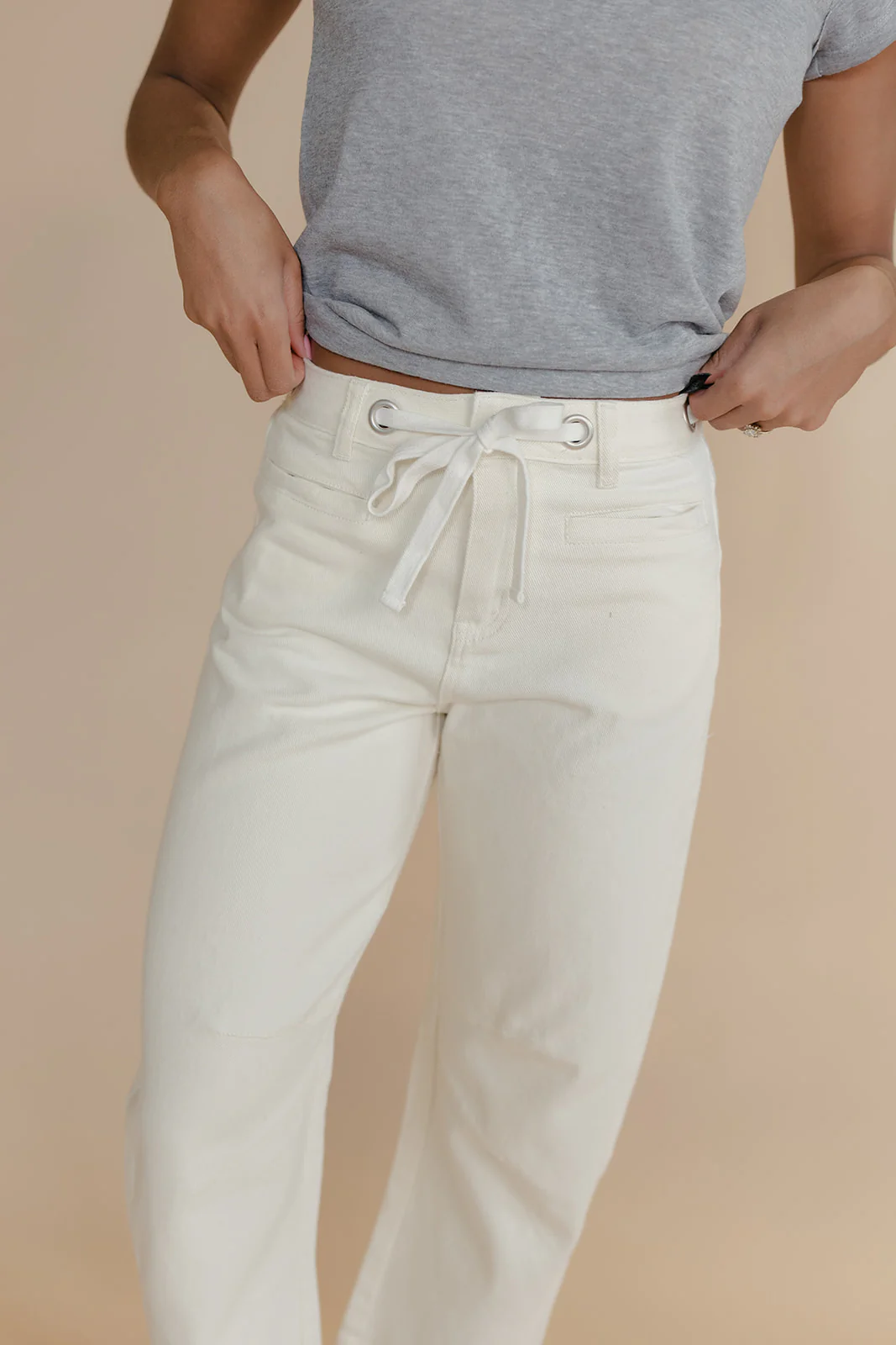 Soft Sand Barrel Jeans - Image 4