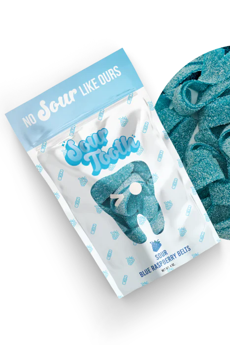Sour Blue Raspberry Belts - Image 2
