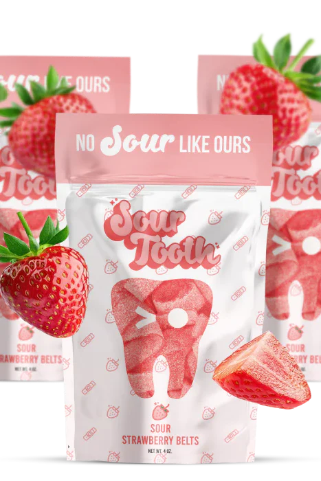 Sour Strawberry Belts
