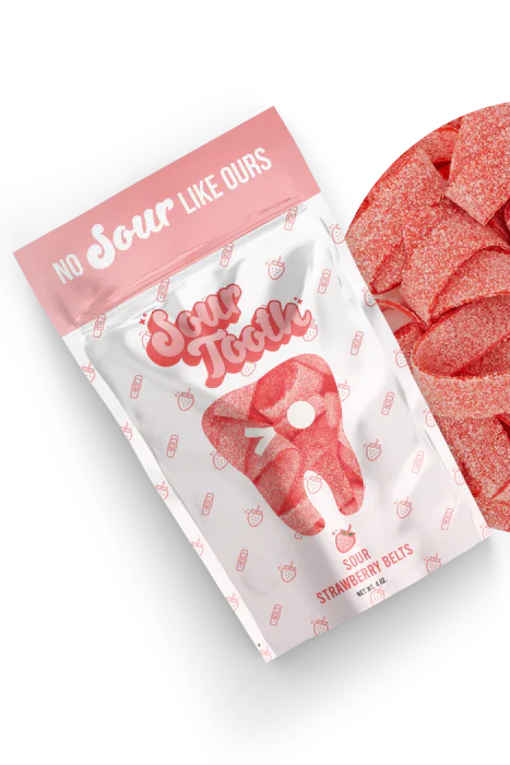 Sour Strawberry Belts - Image 2
