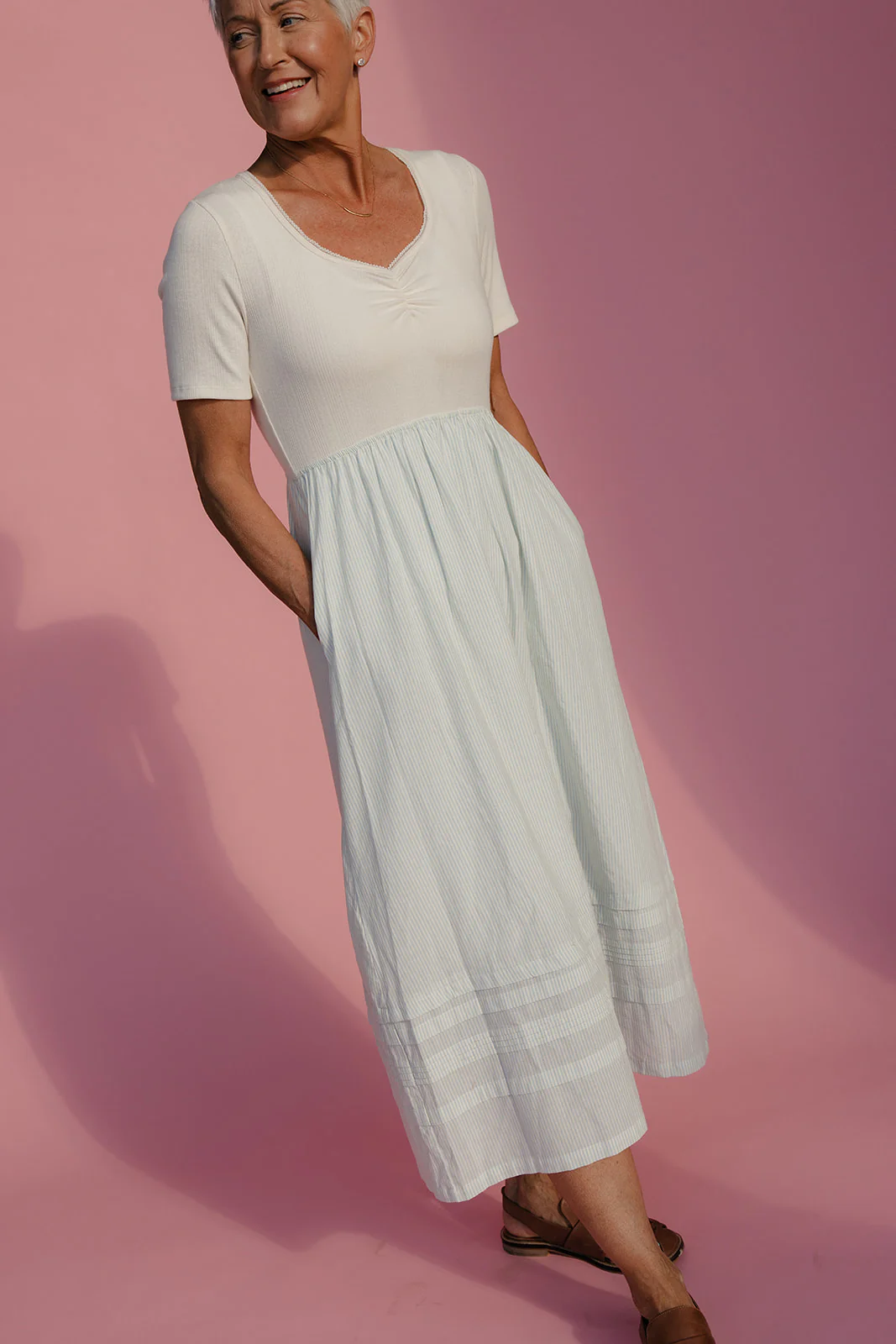 Spring Light Two Toned Dress - Image 5