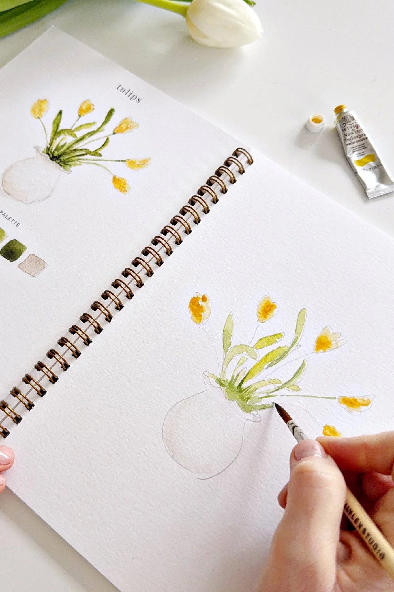 Spring Watercolor Workbook - Image 2