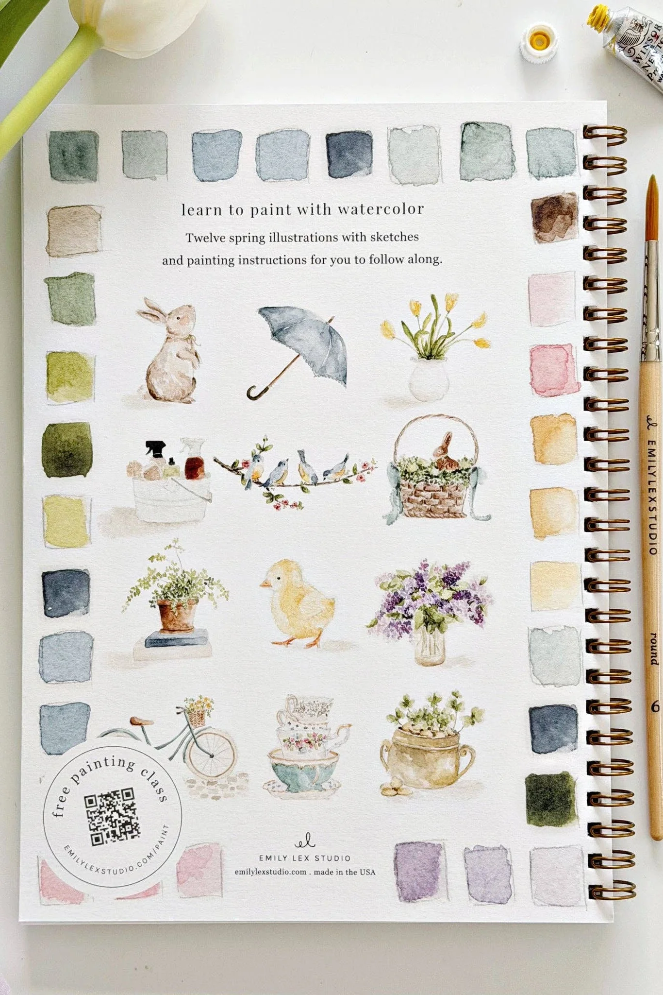 Spring Watercolor Workbook - Image 3