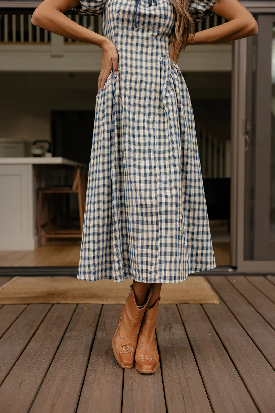 Squarely Yours Gingham Dress - Image 8