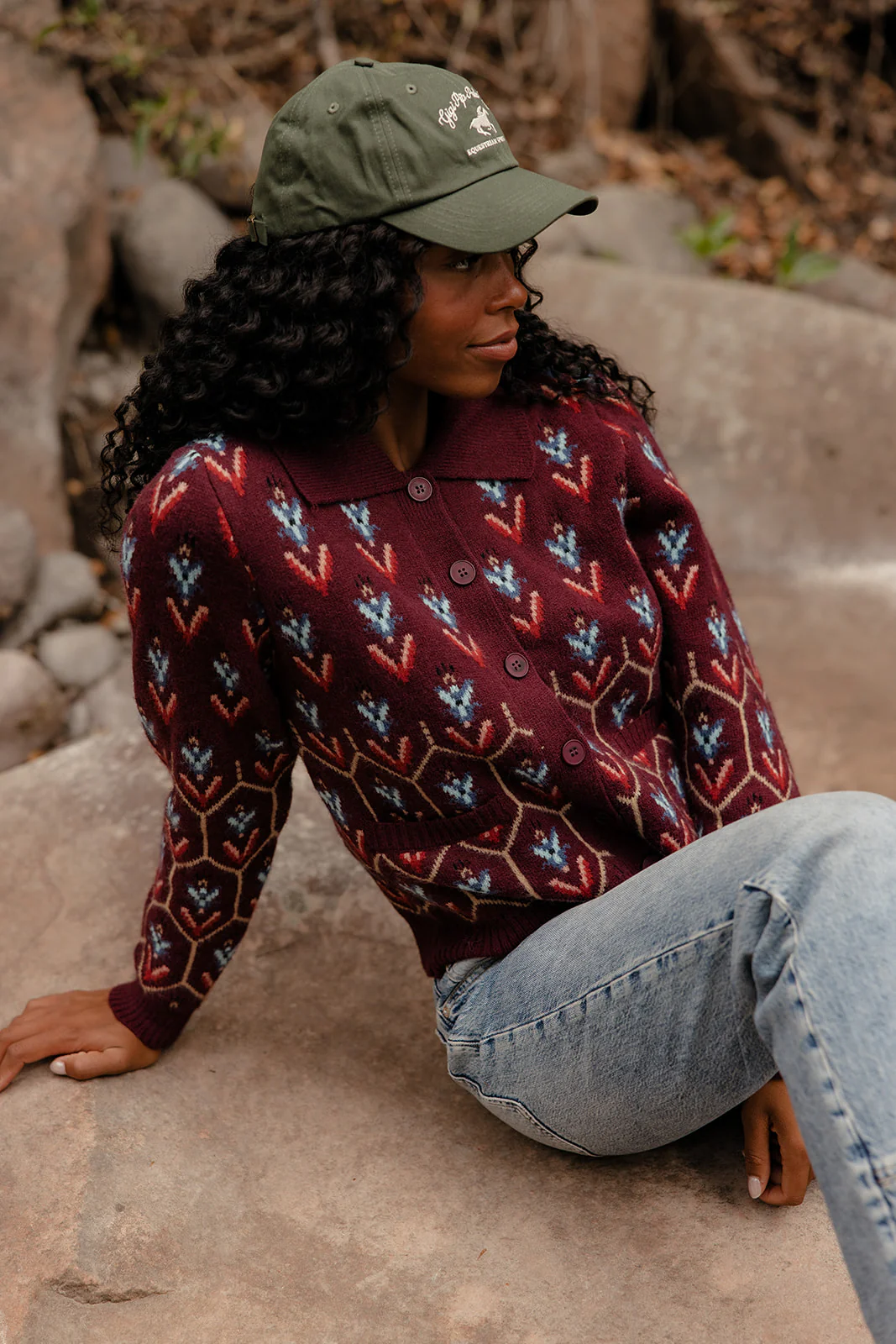 Stained Glass Collared Cardigan