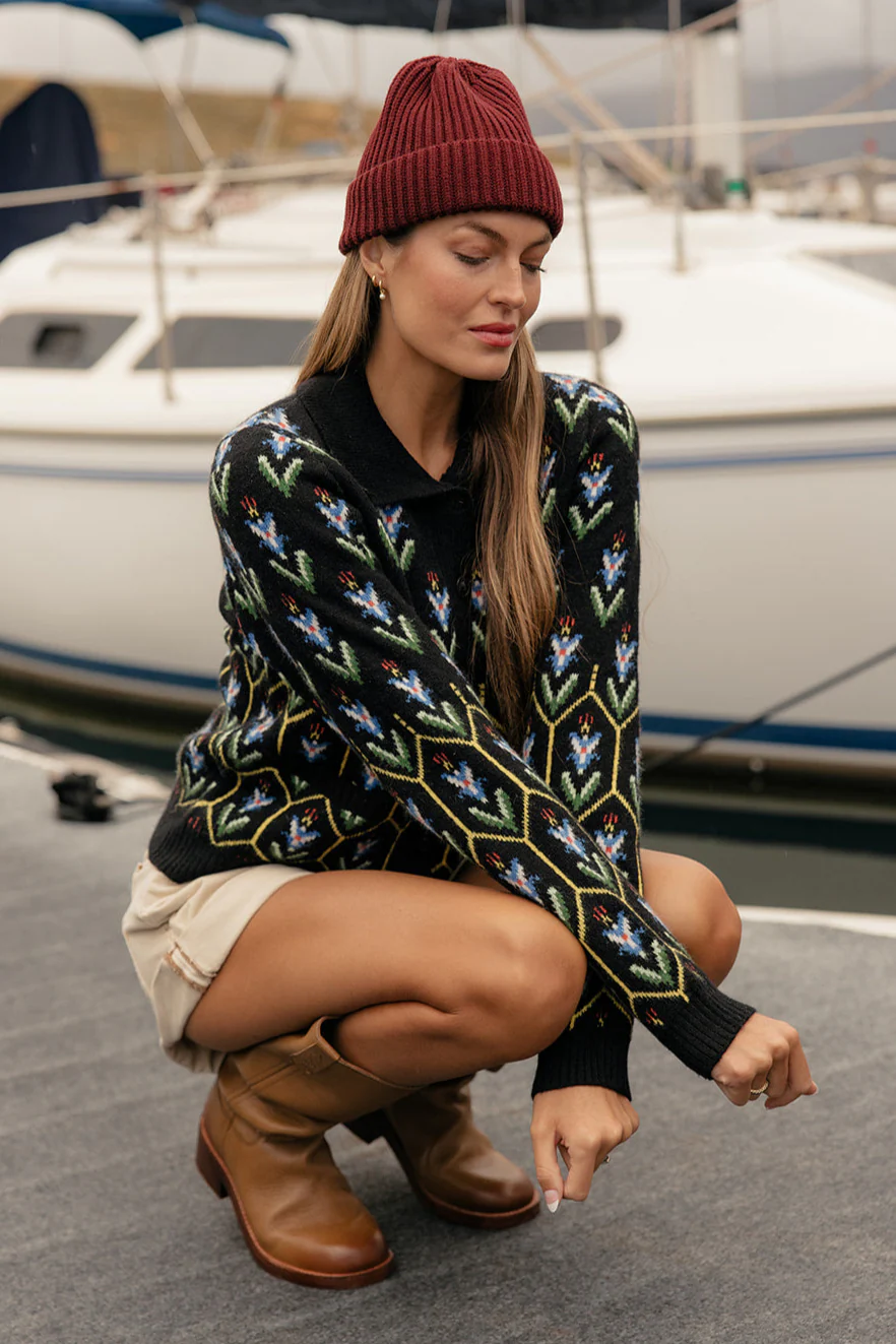 Stained Glass Collared Cardigan - Image 2