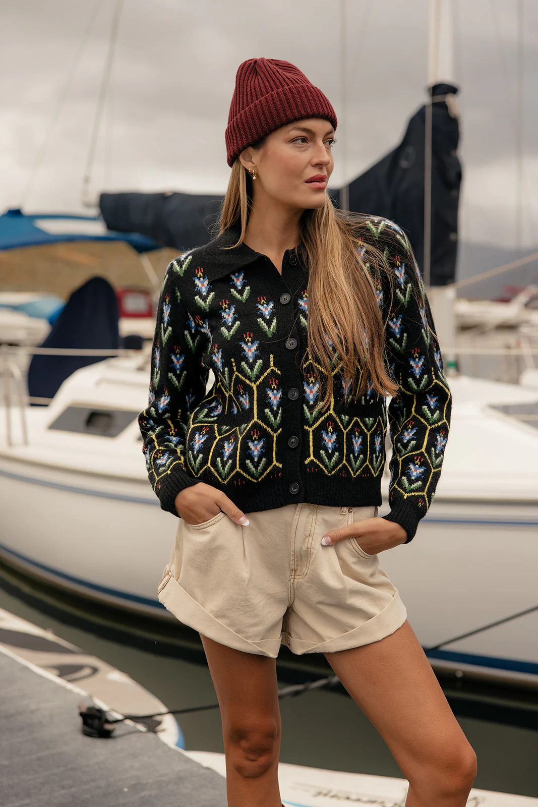Stained Glass Collared Cardigan - Image 3