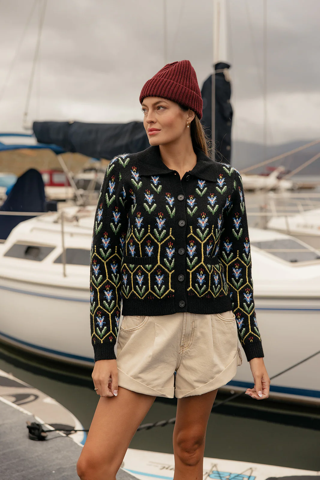 Stained Glass Collared Cardigan - Image 4