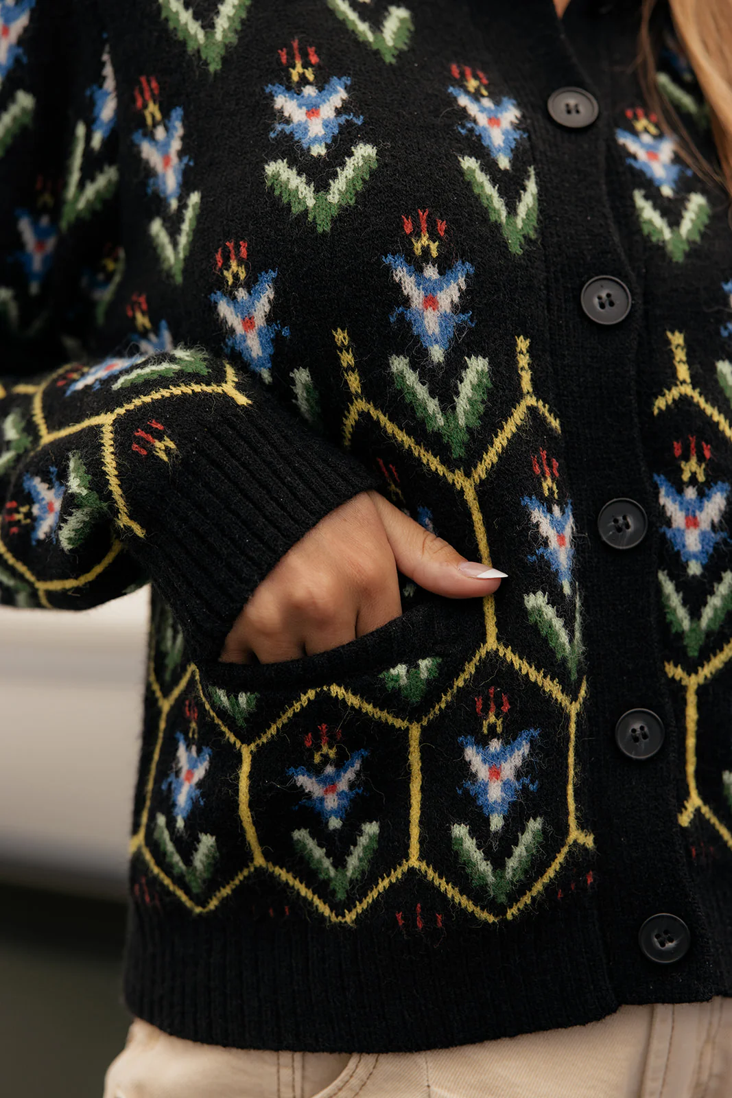 Stained Glass Collared Cardigan - Image 9