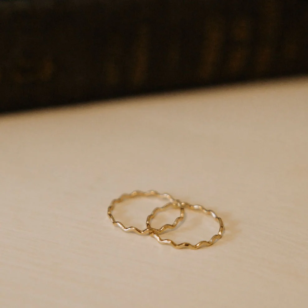 Stevie Gold Filled Wave Ring - Image 3