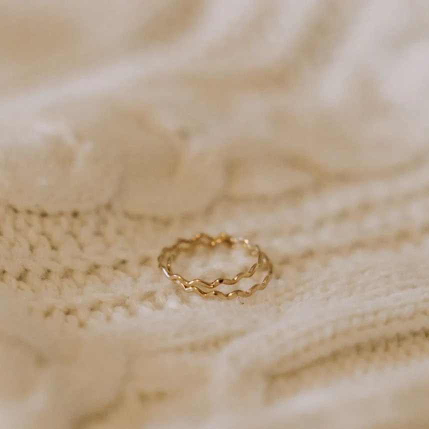 Stevie Gold Filled Wave Ring - Image 6