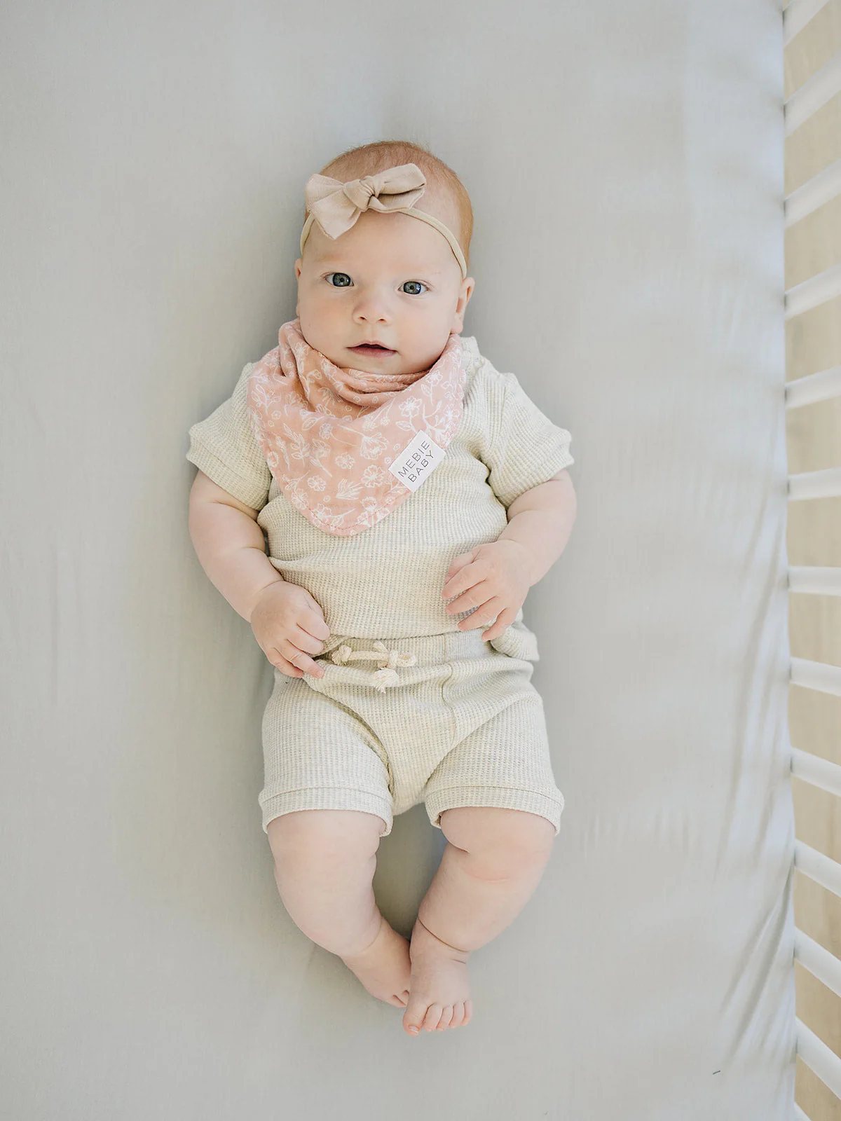 Stone Bamboo Stretch Crib Sheet - Image 3