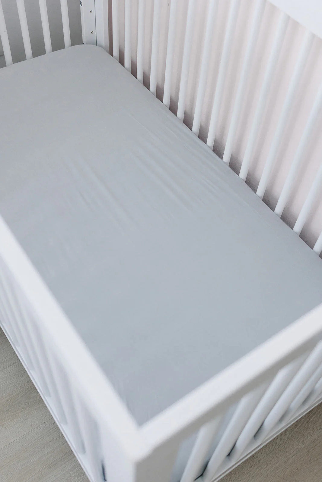 Stone Bamboo Stretch Crib Sheet - Image 6