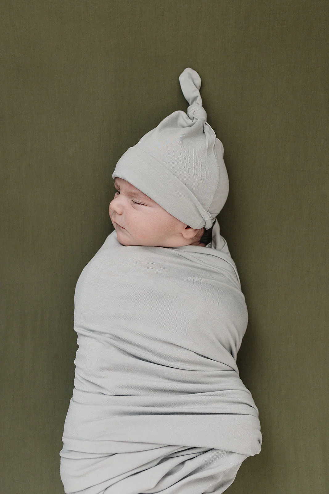 Stone Bamboo Stretch Swaddle - Image 3