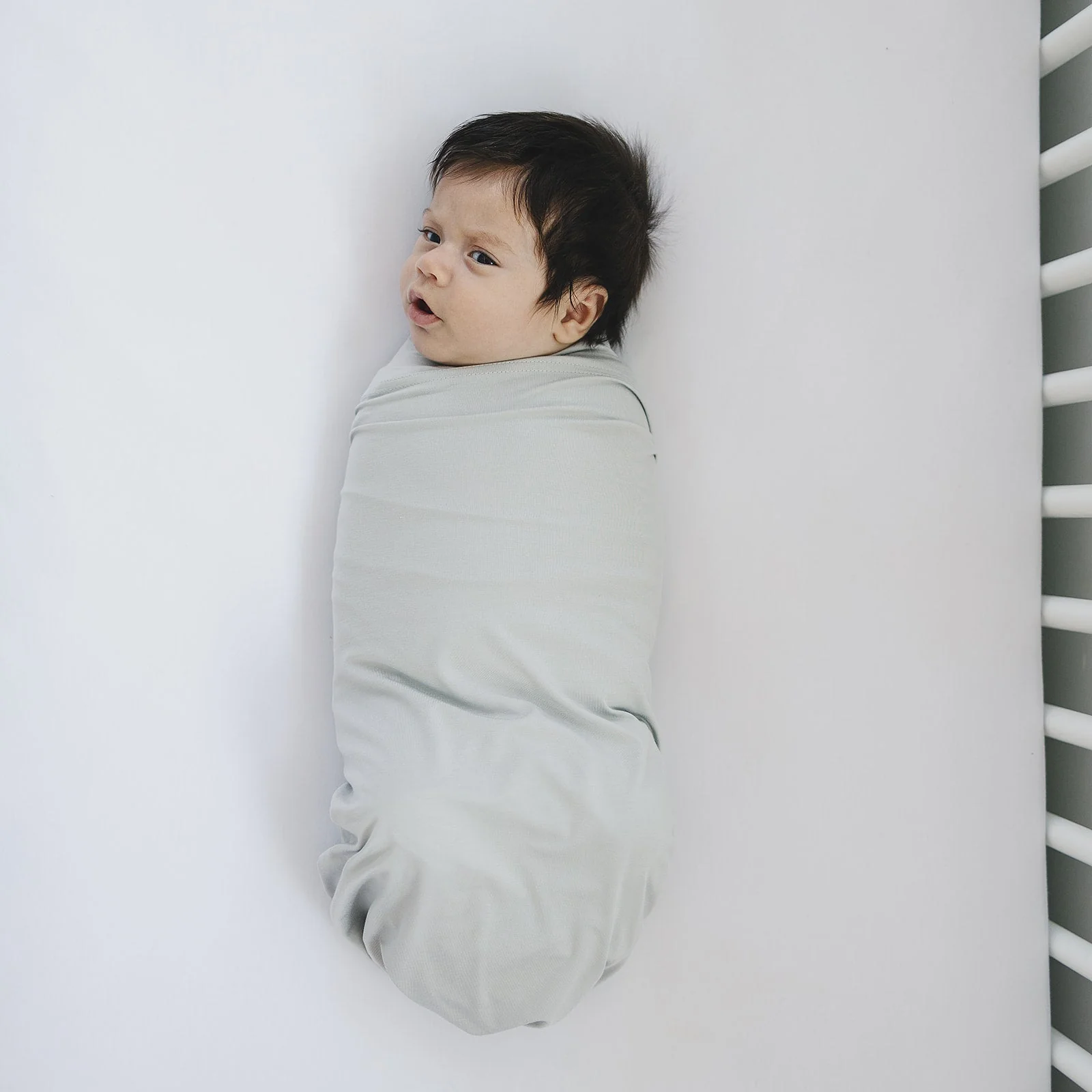 Stone Bamboo Stretch Swaddle - Image 5