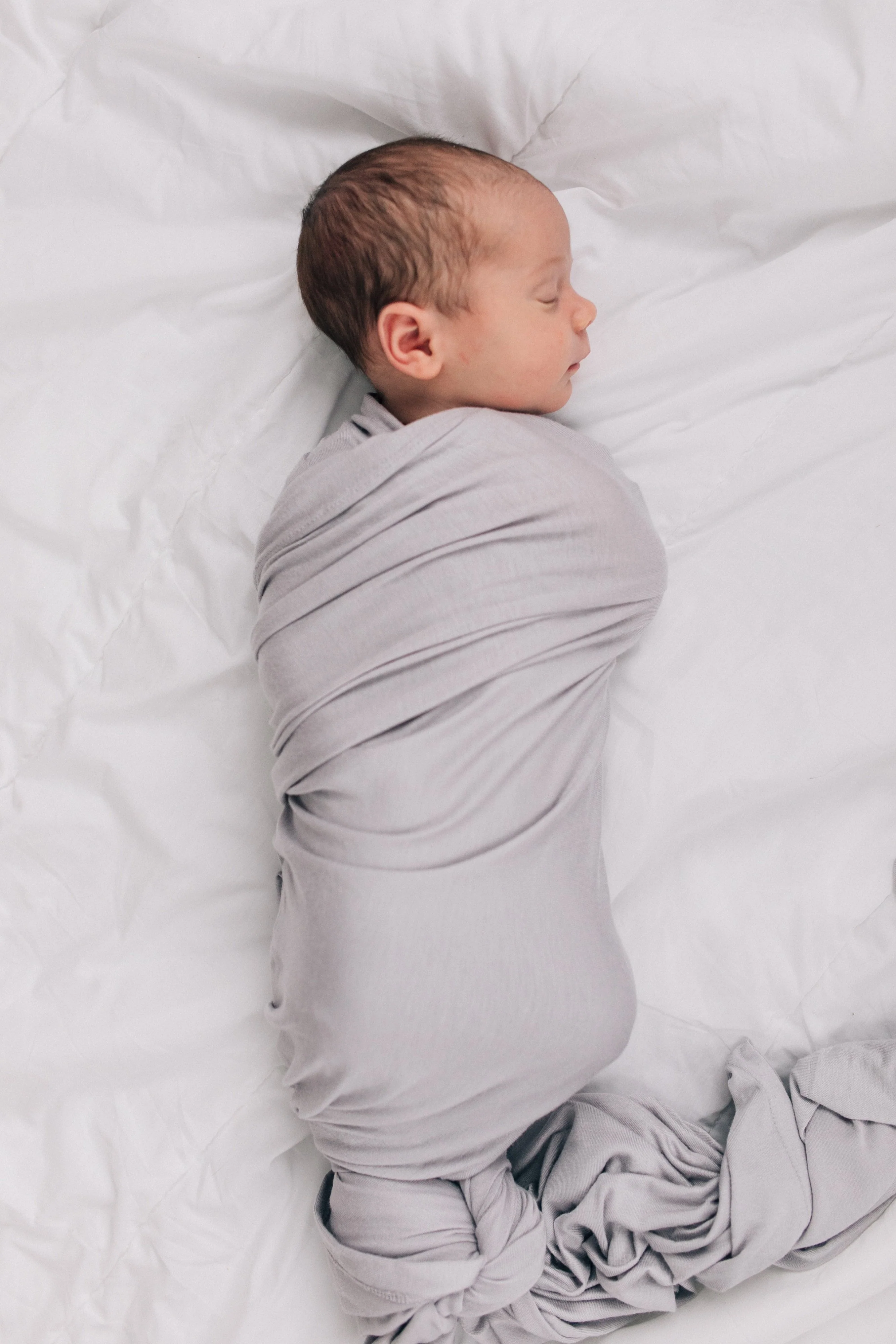 Stone Bamboo Stretch Swaddle - Image 7