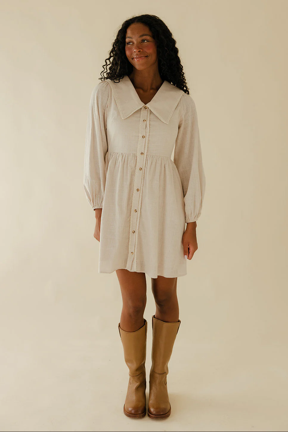 Stone Path Collared Dress