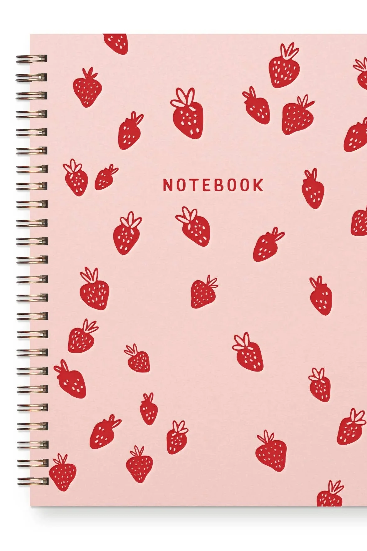 Strawberry Pattern Journal - Lined Notebook - Image 2