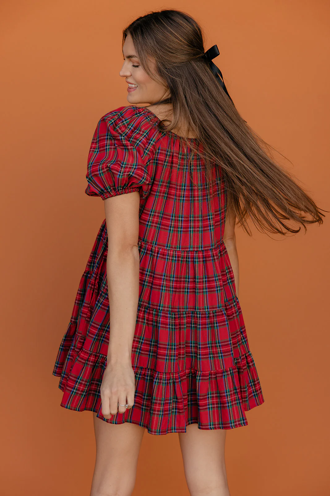 Sugarplum Plaid Mini Dress - Image 6