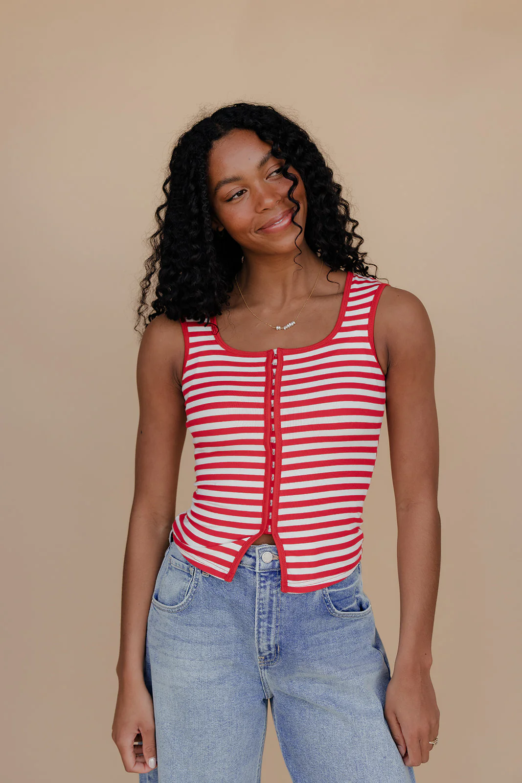 Summer Sweet Stripe Tank - Image 2