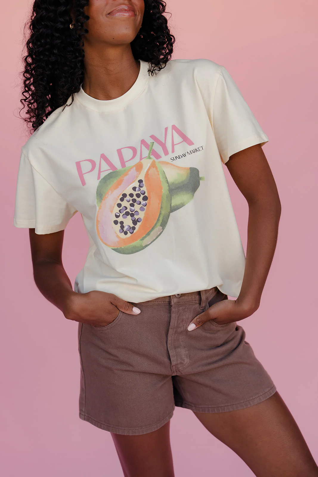 Sun Kissed Papaya Tee - Image 3