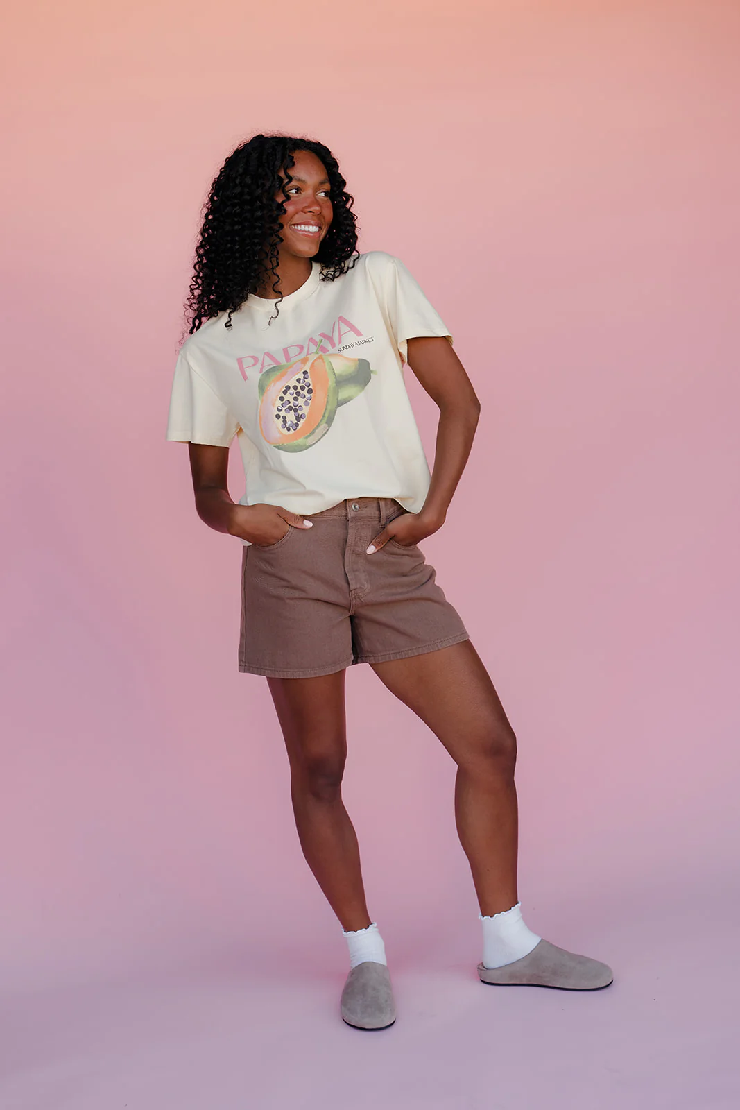 Sun Kissed Papaya Tee - Image 6