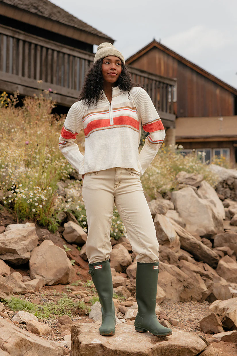 Sunset Boulevard Zip Henley Sweater - Image 2