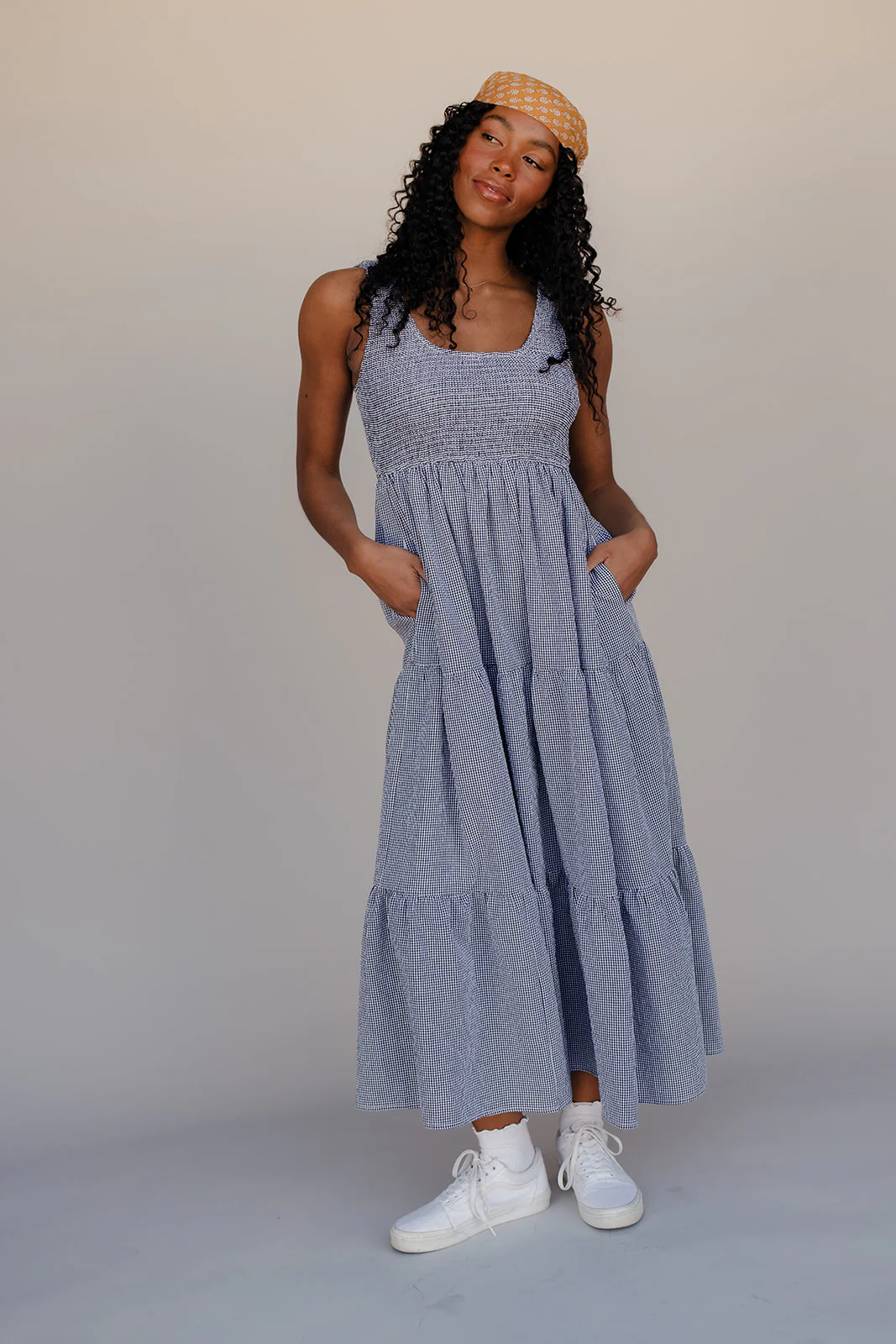 Sutton Gingham Maxi Dress