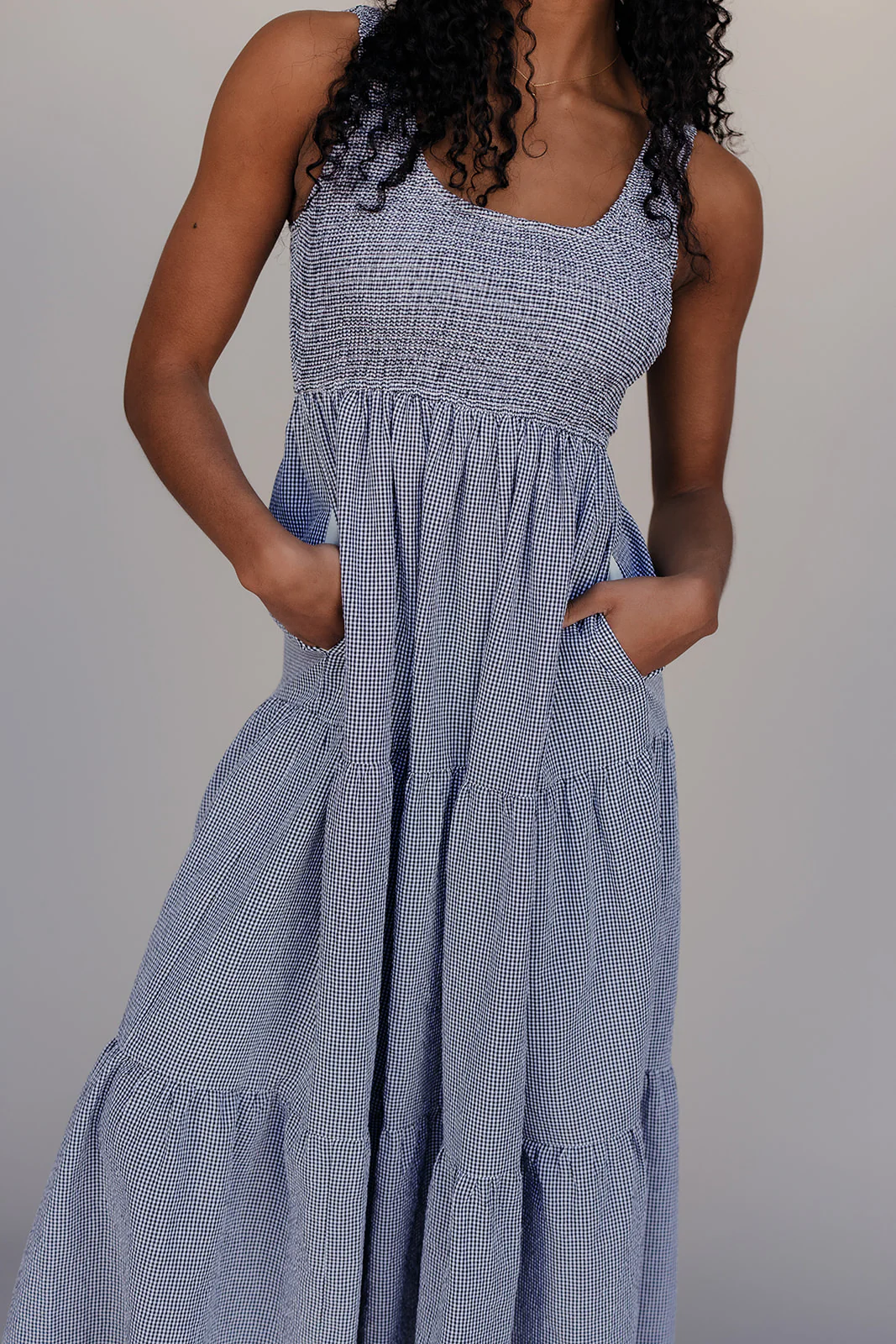 Sutton Gingham Maxi Dress - Image 6
