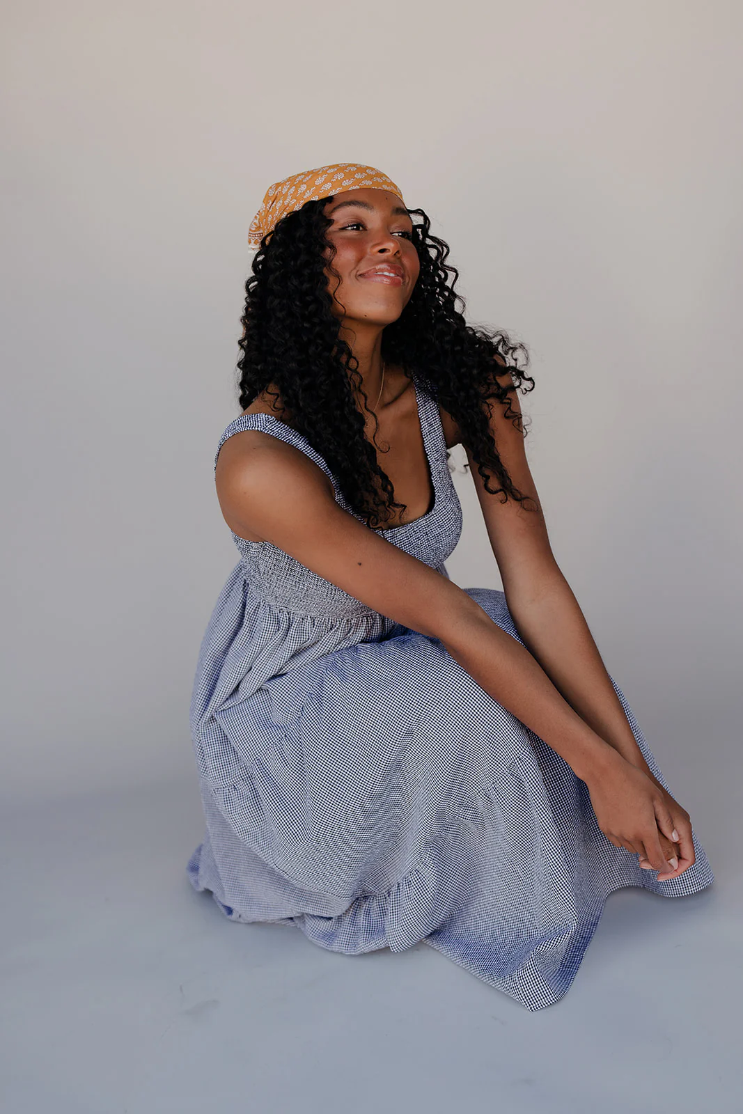 Sutton Gingham Maxi Dress - Image 7