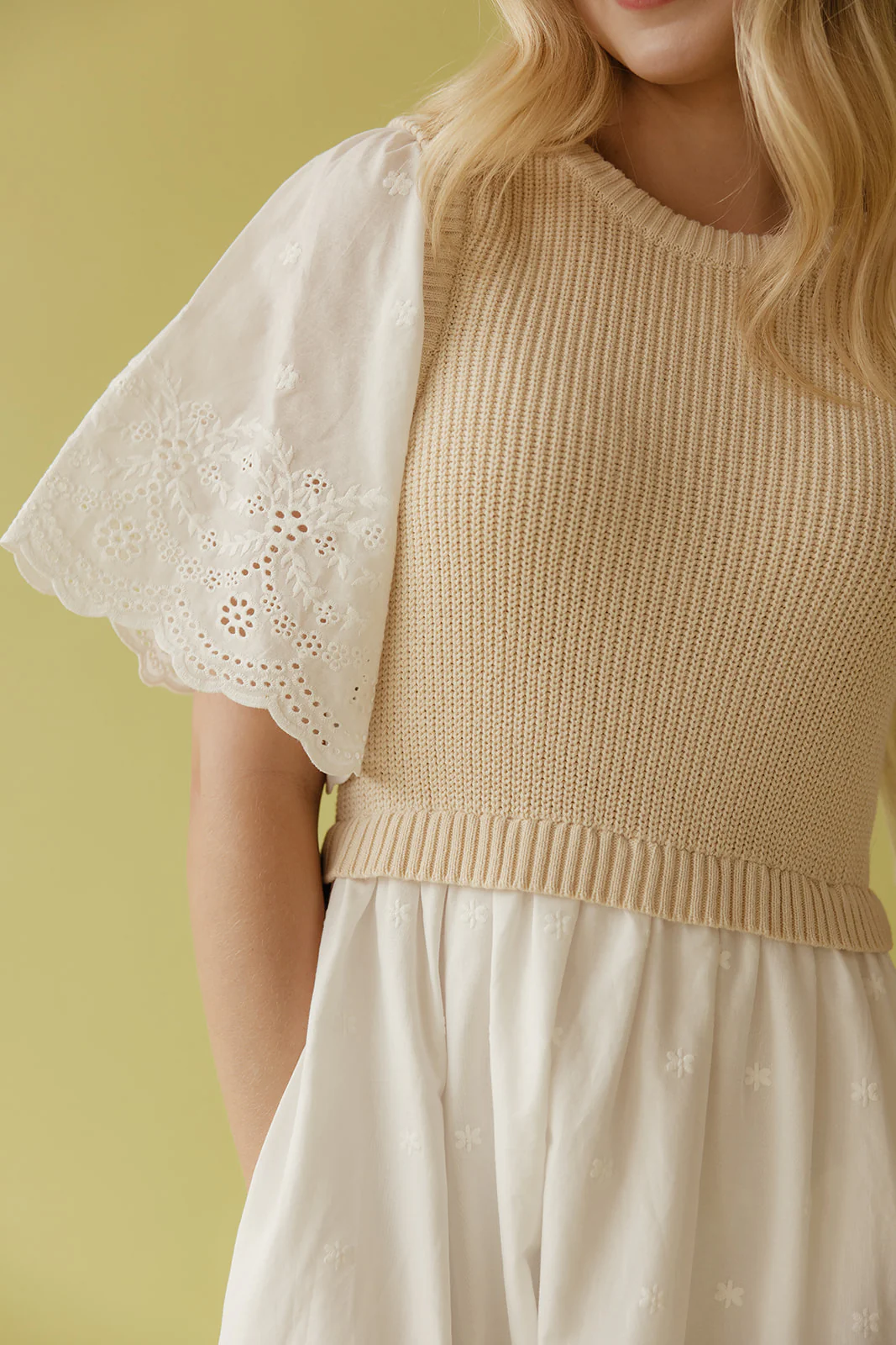 Sweet Prairie Detail Midi Dress - Image 2