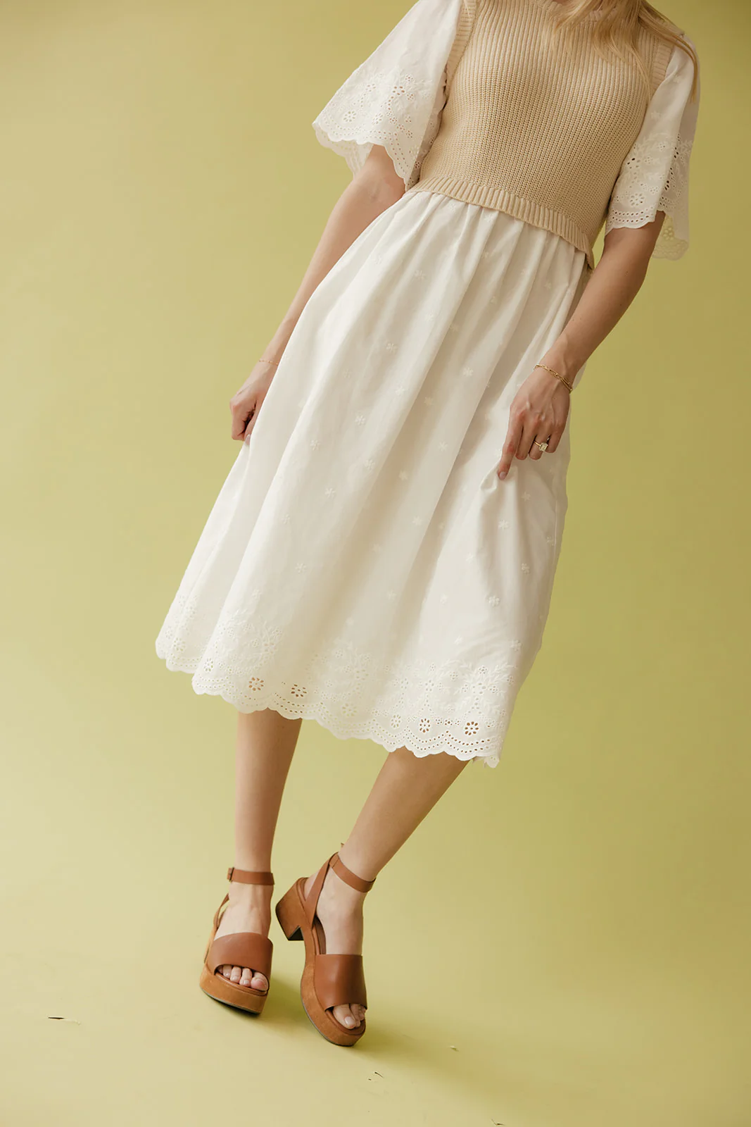 Sweet Prairie Detail Midi Dress - Image 7