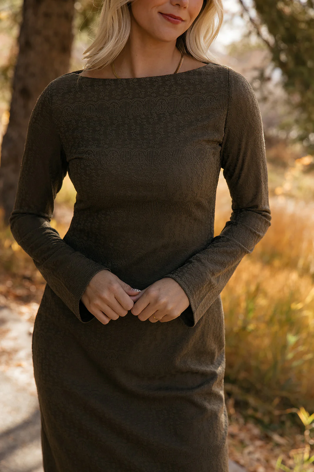 The Elm Textured Dress - Image 2