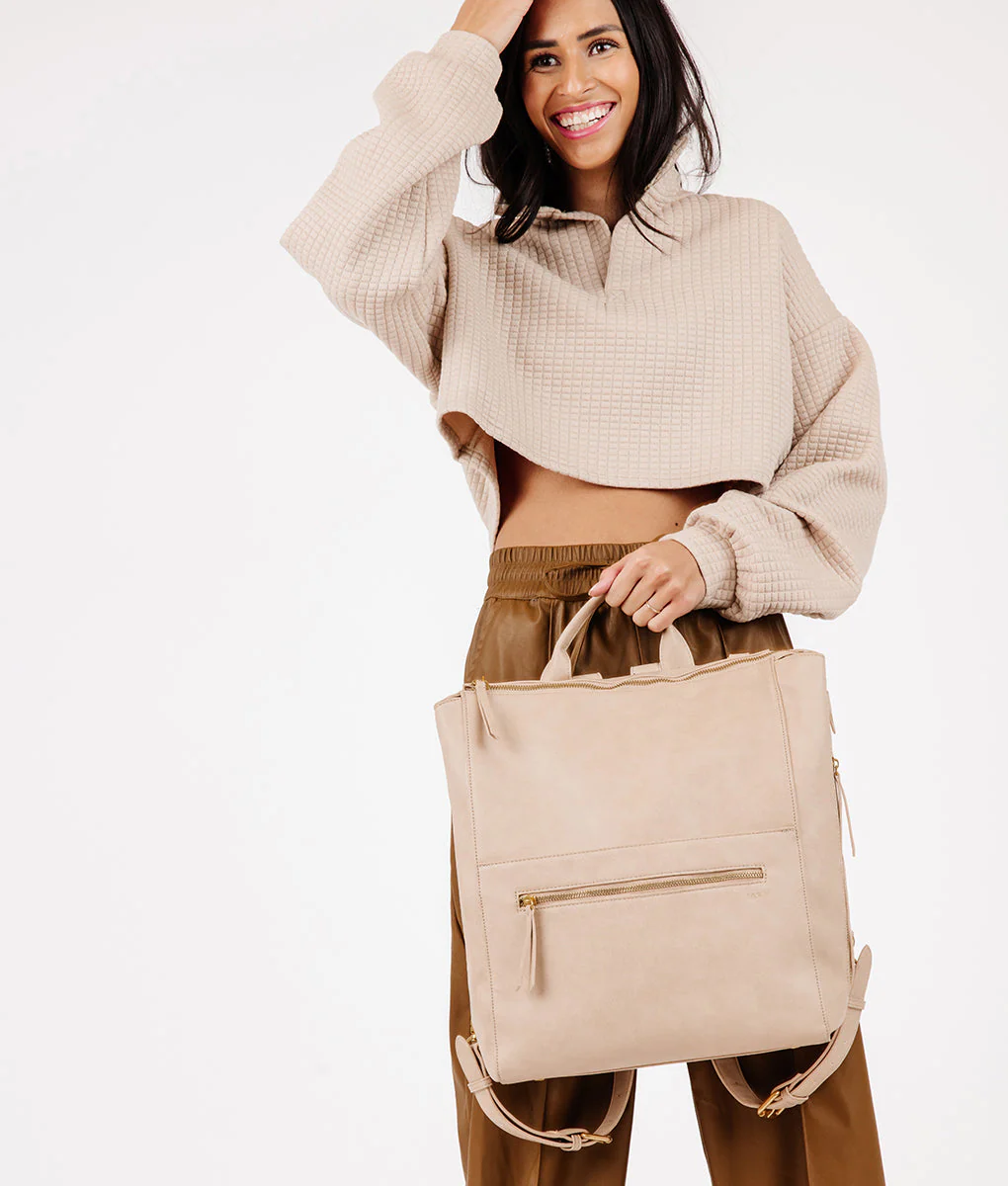 The Fawn + Nordstrom Square Diaper Bag - Beige - Image 9