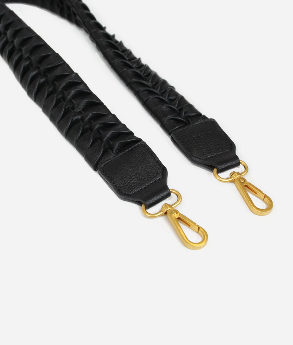 The Fishtail Braid Strap Short - Black - Image 2