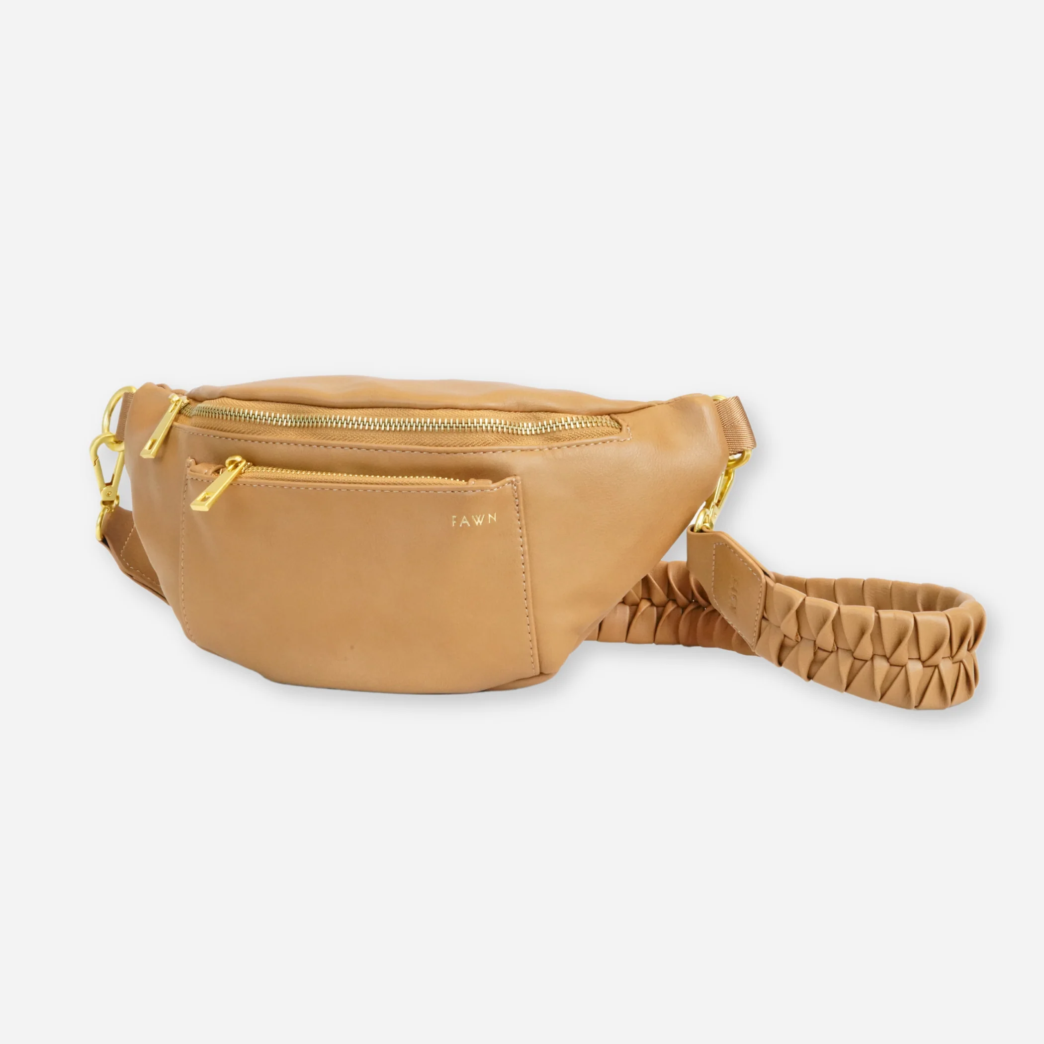 The Fishtail Braid Strap Short - Tan - Image 3