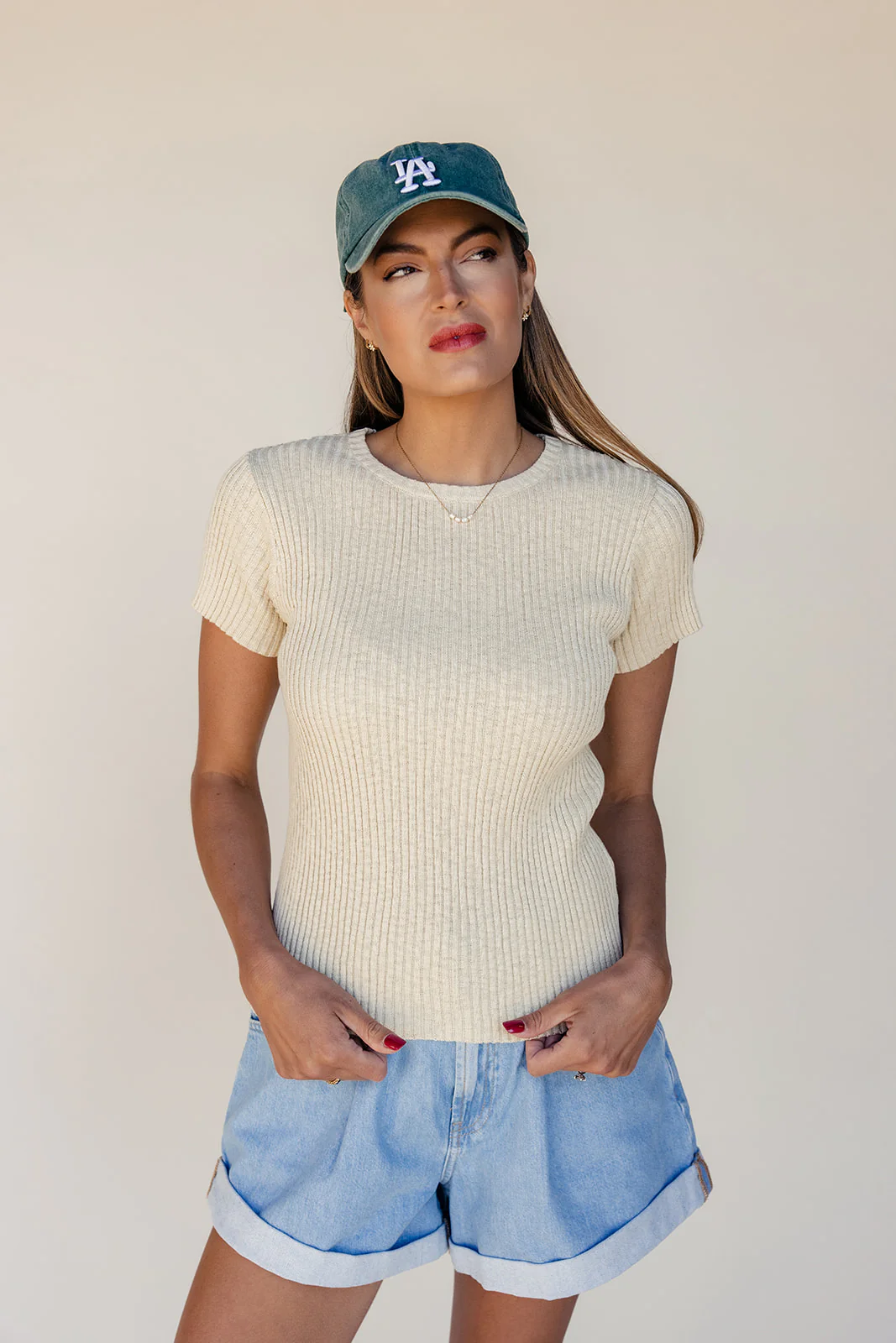 The Jasper Ribbed Tee - Image 2