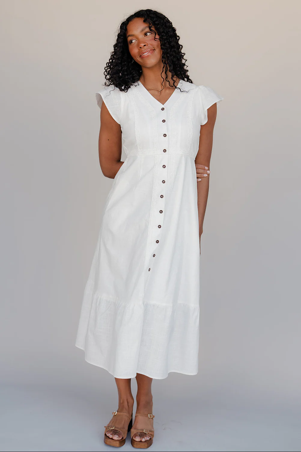 The Margaux Button Dress