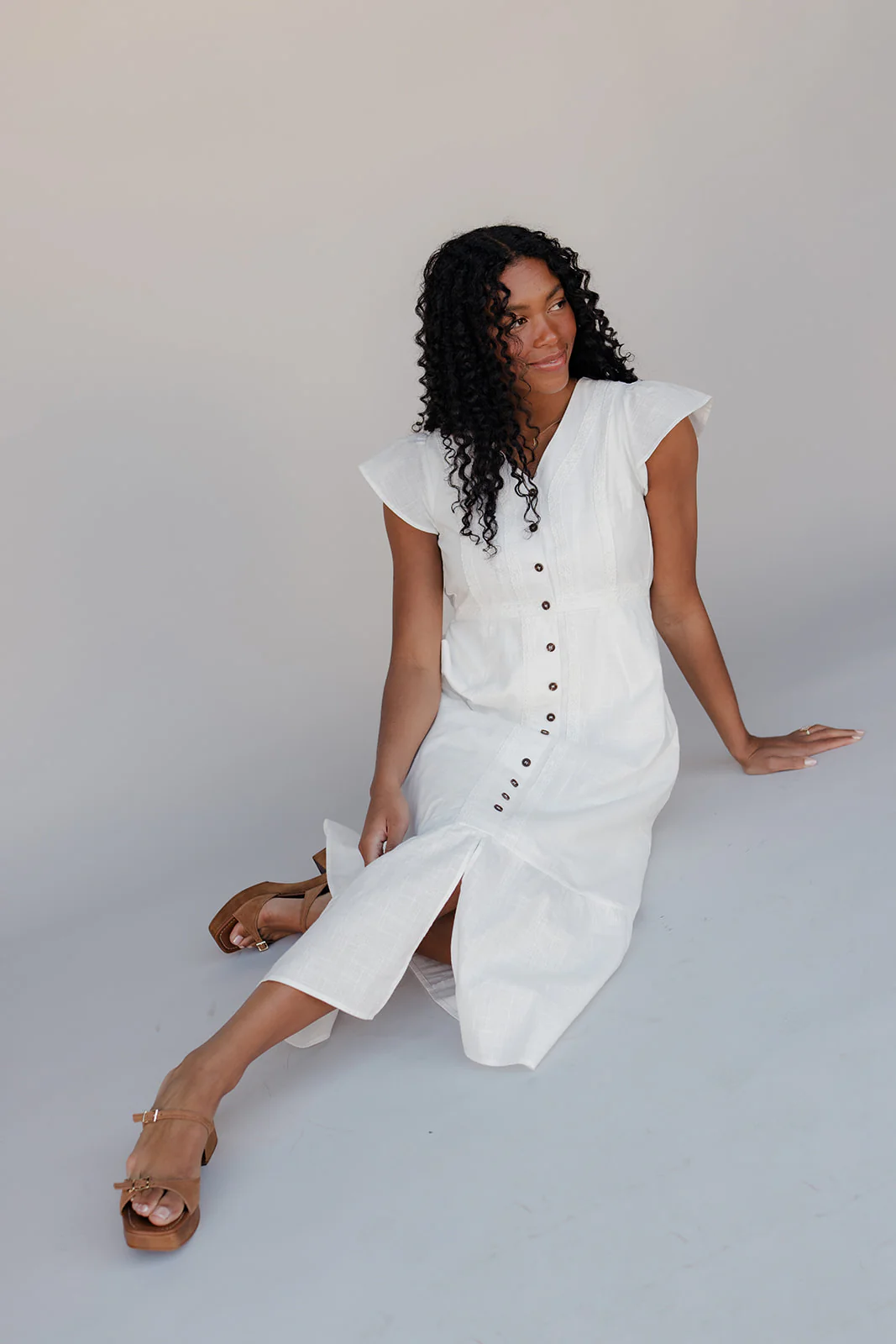 The Margaux Button Dress - Image 7