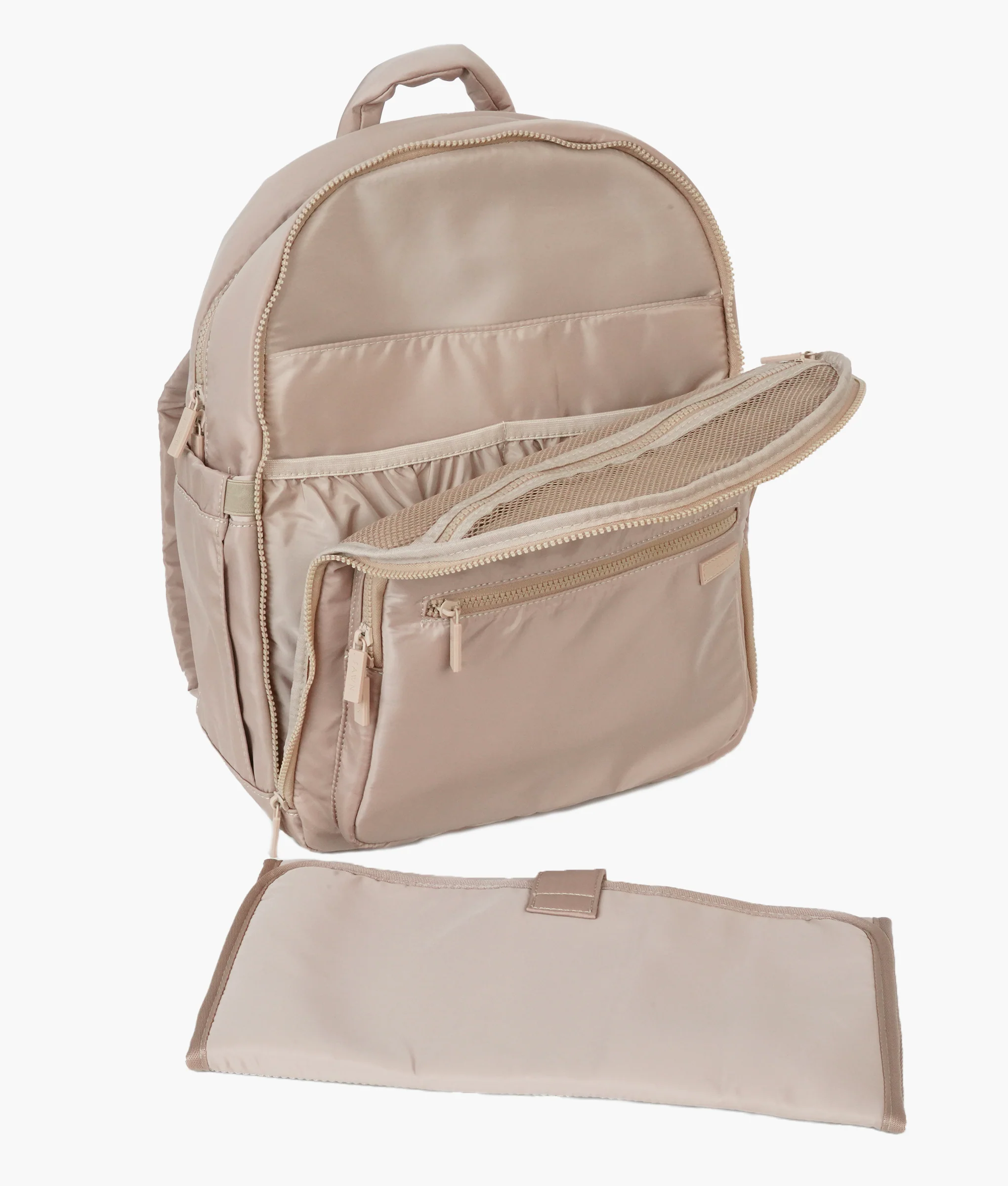 The Nylon Diaper Pack - Beige - Image 8