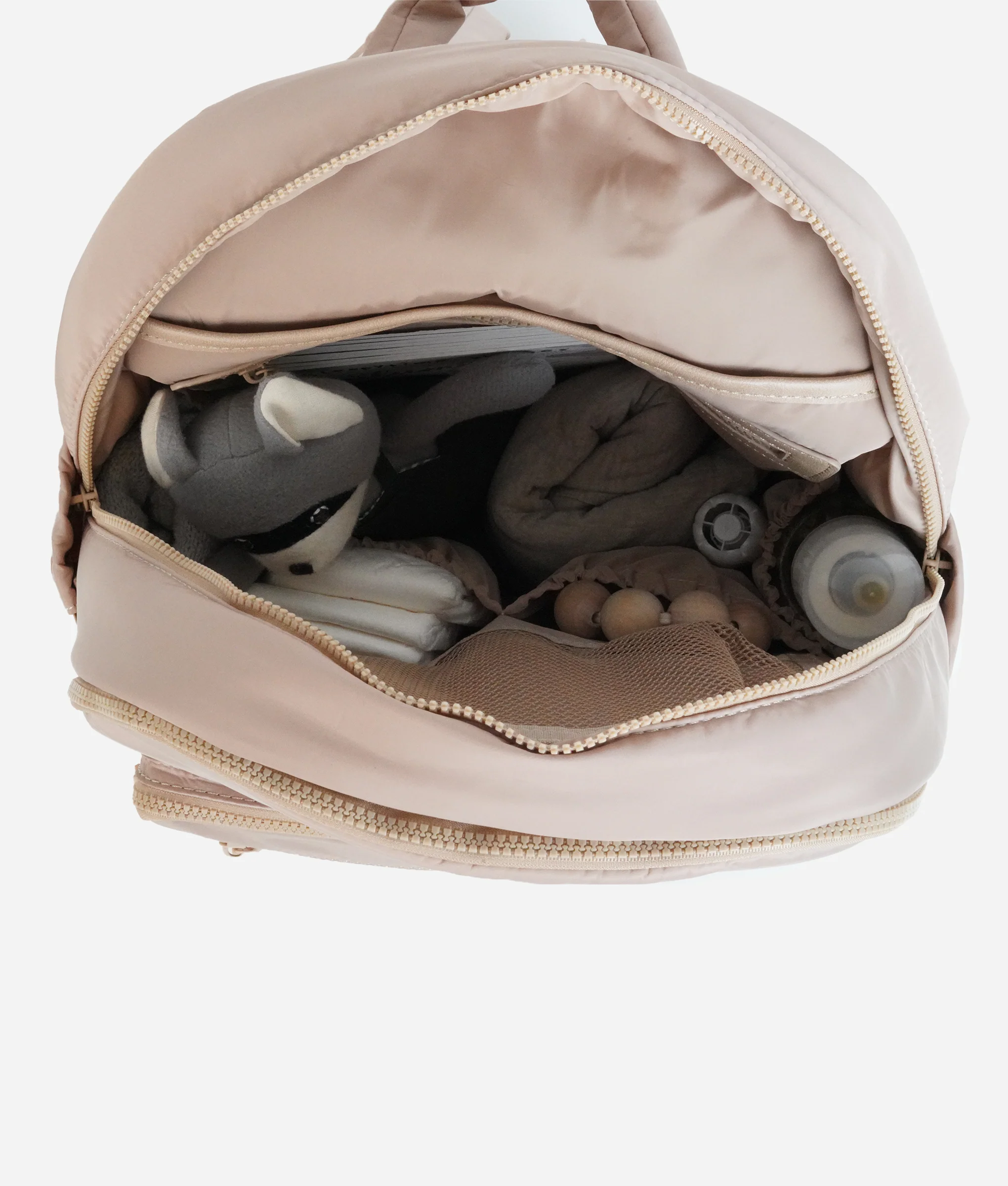 The Nylon Diaper Pack - Beige - Image 9