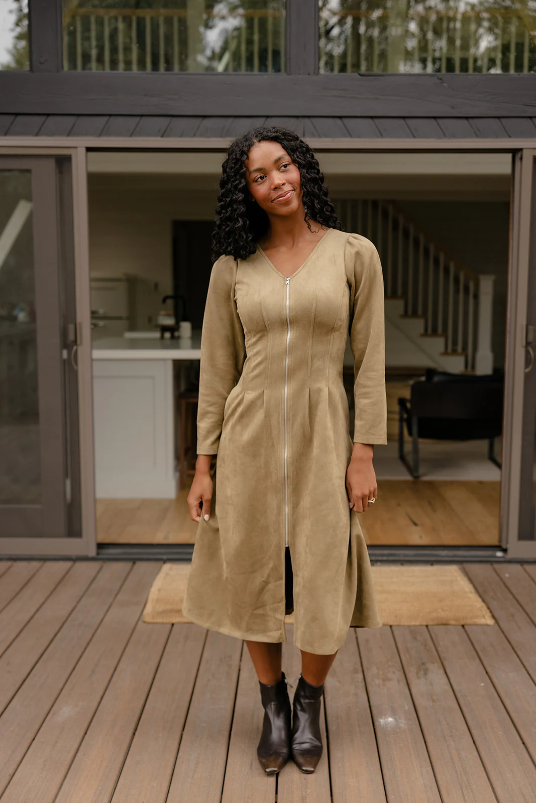 The Outlaw Suede Dress - Image 3