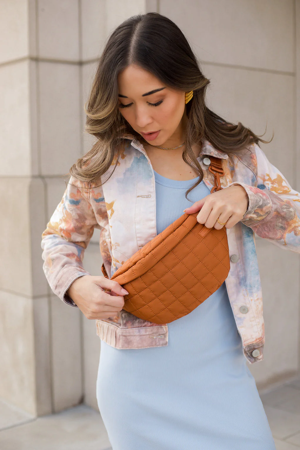 The Quilted Fawny Pack - Brown - Image 2