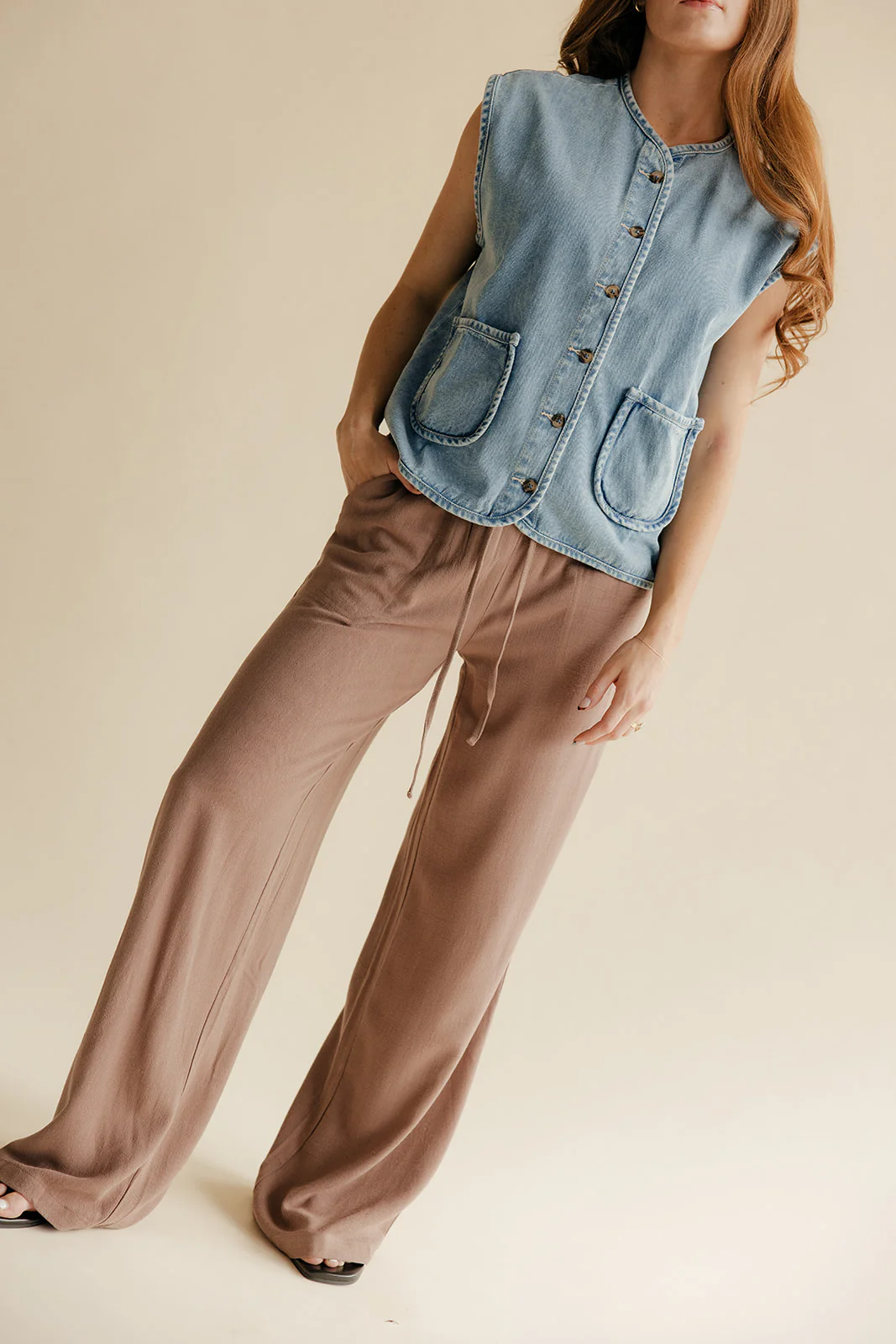 The Right Moves Denim Vest