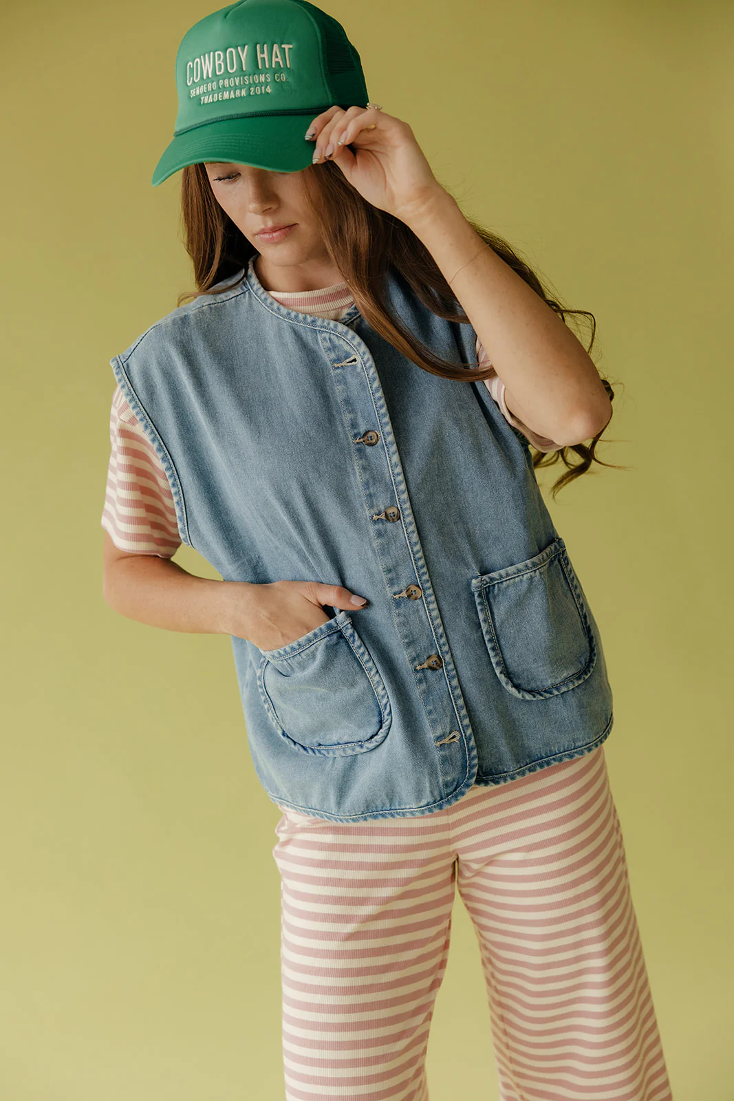 The Right Moves Denim Vest - Image 2